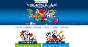 Stadtfest 2018 website screen